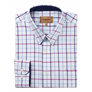 Schoffel Padstow Shirt - Pink/Blue Check